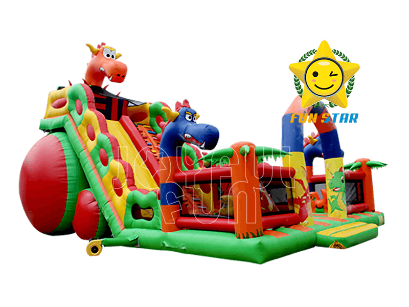 Joyful Fun Giant Russian Style Inflatable Dragon Slide Playground